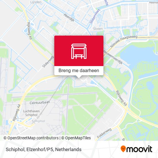 Schiphol, Elzenhof/P5 kaart