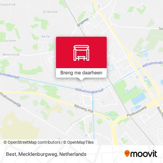 Best, Mecklenburgweg kaart