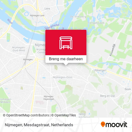 Nijmegen, Mesdagstraat kaart