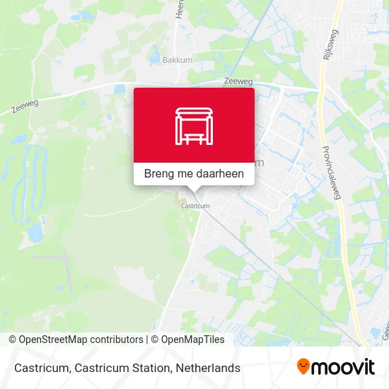 Castricum, Castricum Station kaart