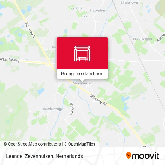 Leende, Zevenhuizen kaart