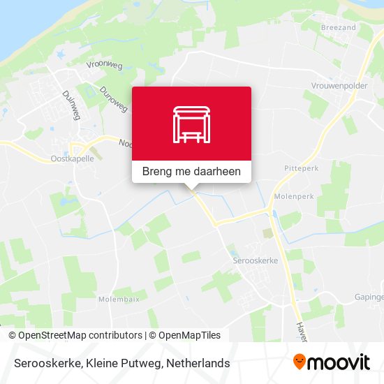 Serooskerke, Kleine Putweg kaart