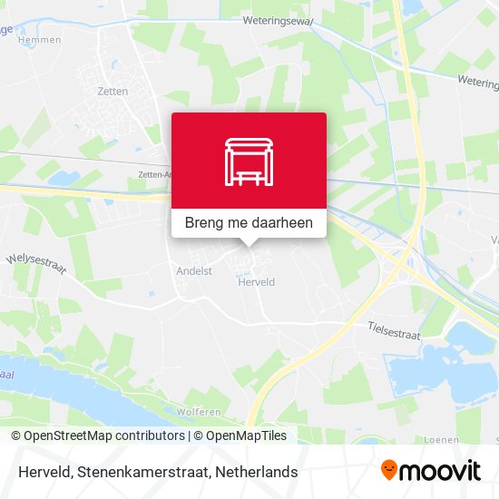 Herveld, Stenenkamerstraat kaart