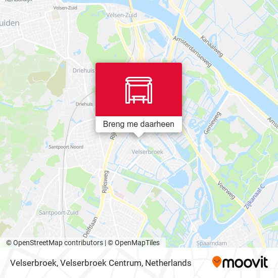 Velserbroek, Velserbroek Centrum kaart