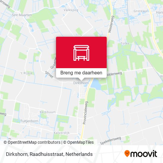Dirkshorn, Raadhuisstraat kaart