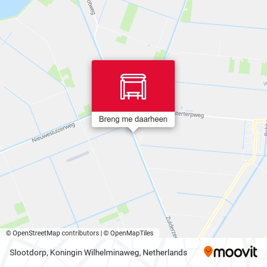 Slootdorp, Koningin Wilhelminaweg kaart