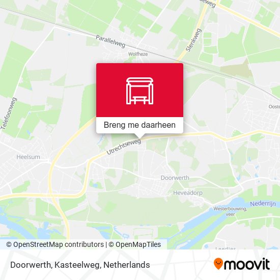 Doorwerth, Kasteelweg kaart
