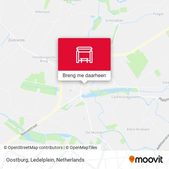 Oostburg, Ledelplein kaart