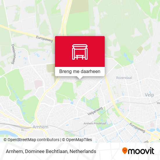 Arnhem, Dominee Bechtlaan kaart