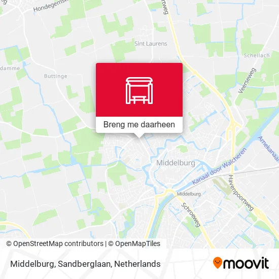 Middelburg, Sandberglaan kaart