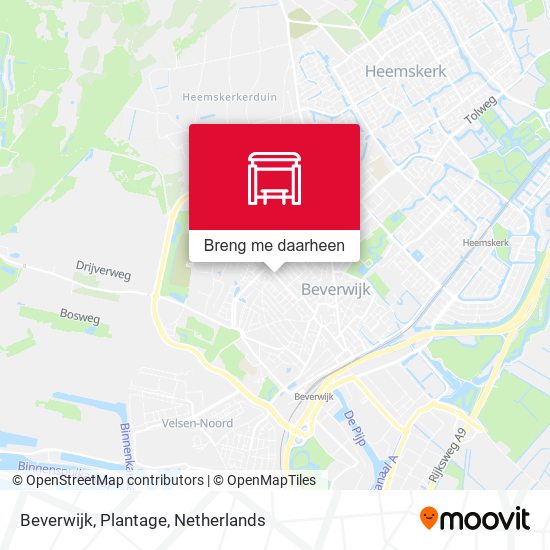 Beverwijk, Plantage kaart