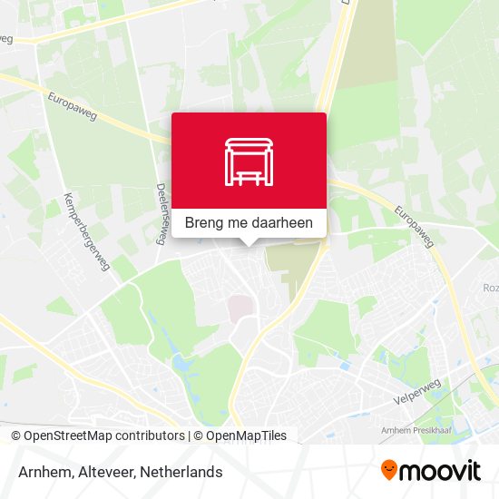 Arnhem, Alteveer kaart