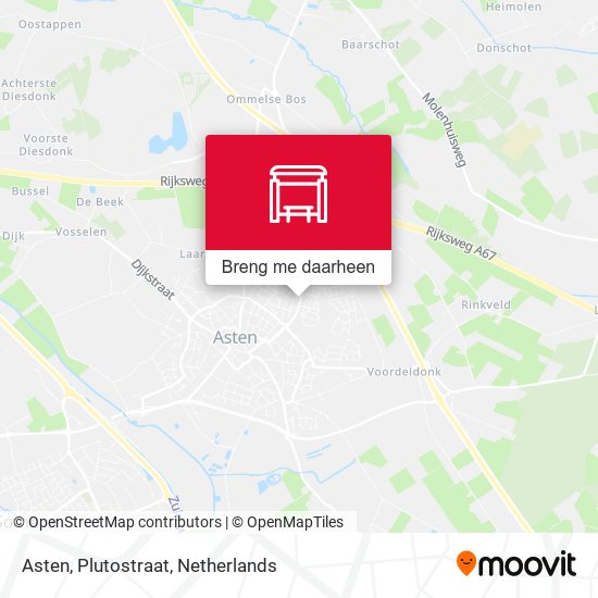 Asten, Plutostraat kaart