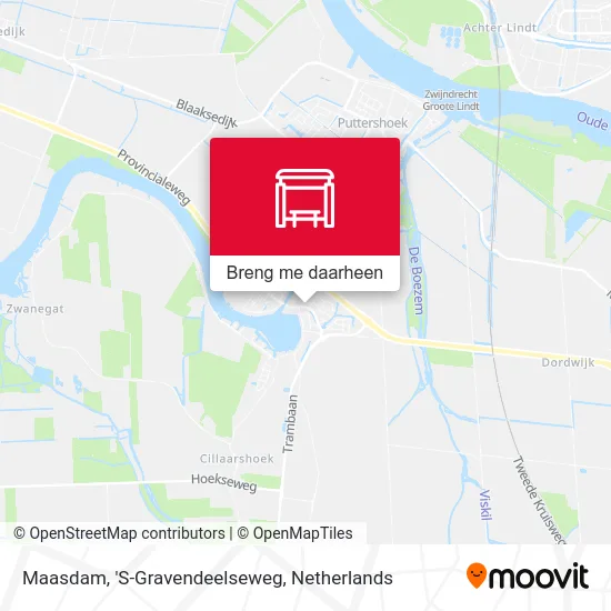 Maasdam, 'S-Gravendeelseweg kaart