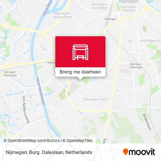Nijmegen, Burg. Daleslaan kaart