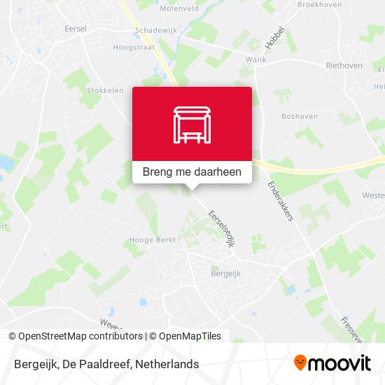 Bergeijk, De Paaldreef kaart