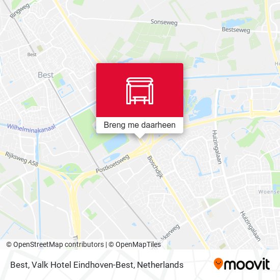 Best, Valk Hotel Eindhoven-Best kaart