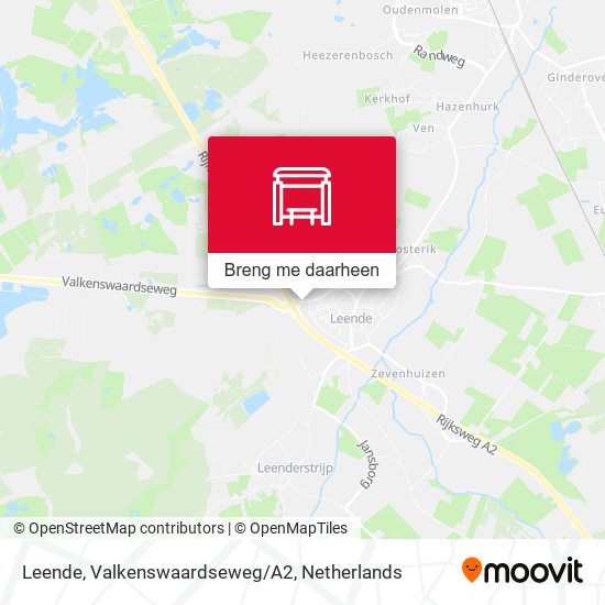 Leende, Valkenswaardseweg/A2 kaart