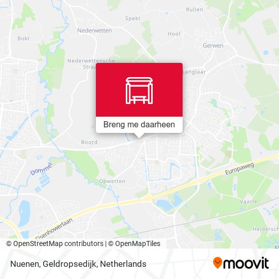 Nuenen, Geldropsedijk kaart