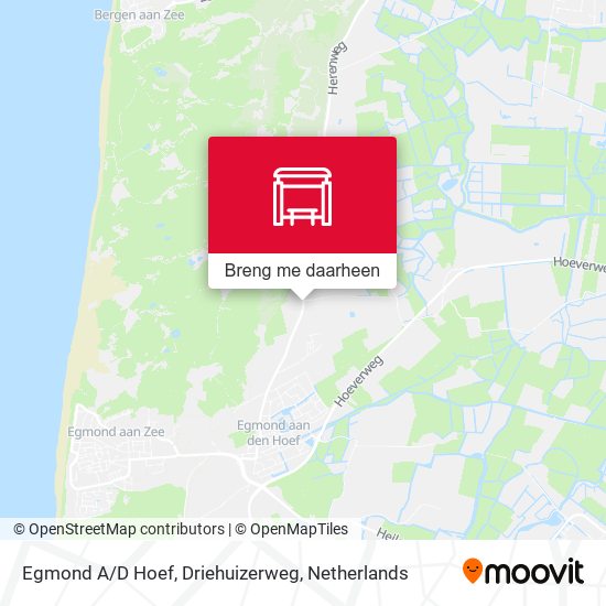 Egmond A/D Hoef, Driehuizerweg kaart