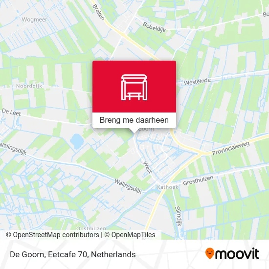 De Goorn, Eetcafe 70 kaart