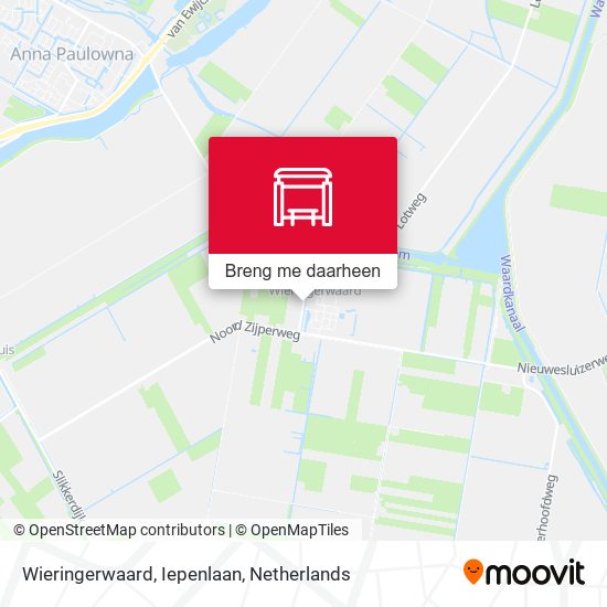 Wieringerwaard, Iepenlaan kaart