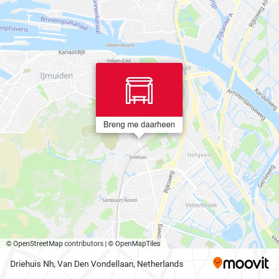 Driehuis Nh, Van Den Vondellaan kaart