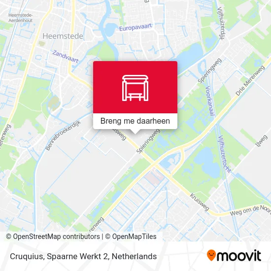 Cruquius, Spaarne Werkt 2 kaart