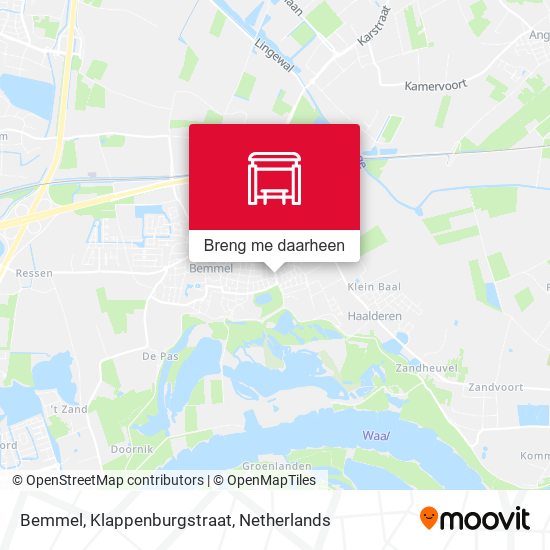 Bemmel, Klappenburgstraat kaart