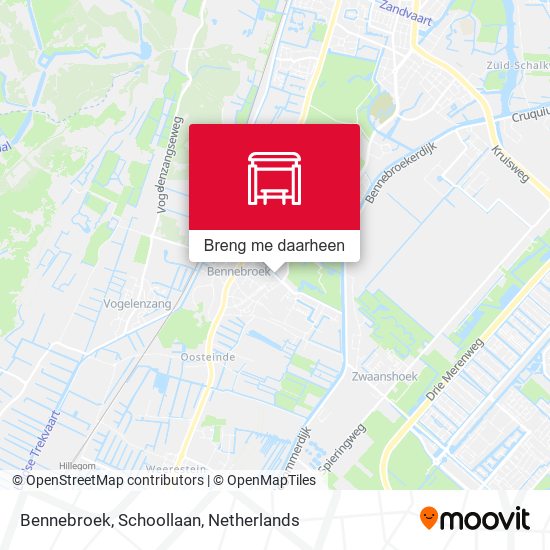 Bennebroek, Schoollaan kaart