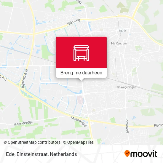 Ede, Einsteinstraat kaart