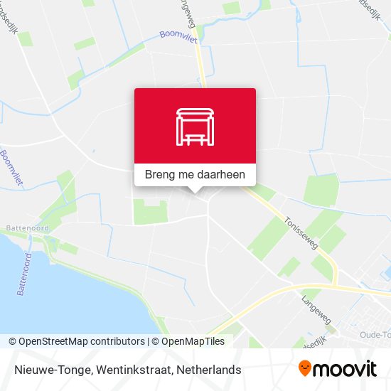 Nieuwe-Tonge, Wentinkstraat kaart