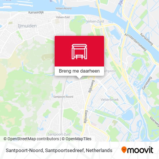 Santpoort-Noord, Santpoortsedreef kaart