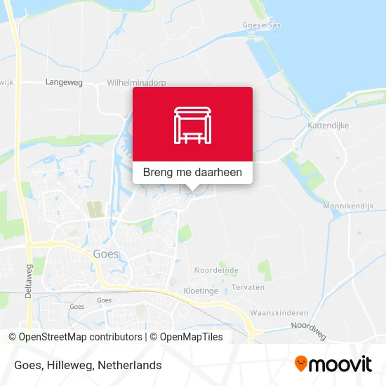 Goes, Hilleweg kaart