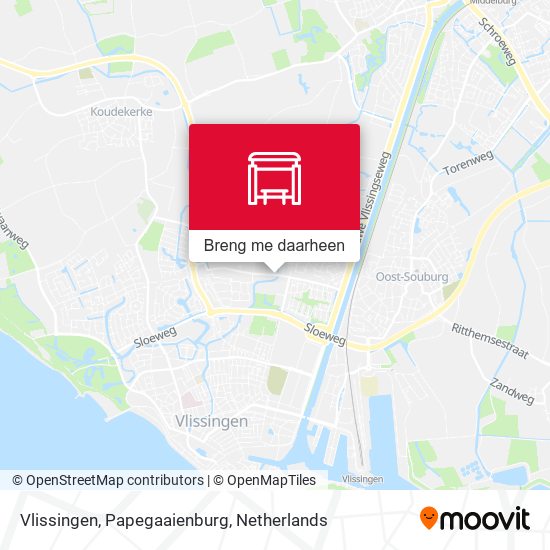 Vlissingen, Papegaaienburg kaart