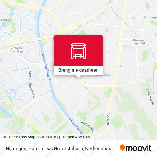 Nijmegen, Hatertsew. / Grootstalseln kaart