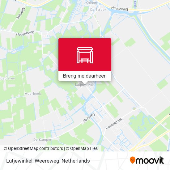 Lutjewinkel, Weereweg kaart