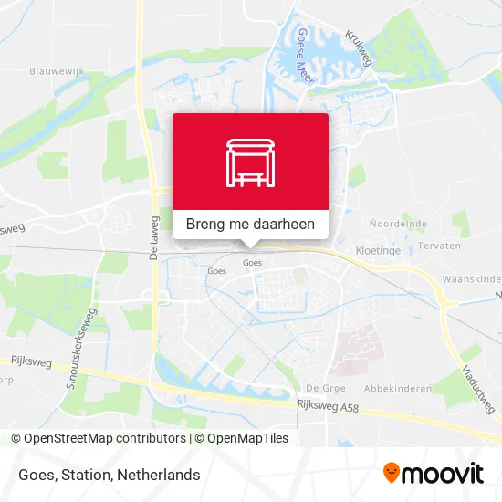 Goes, Station kaart