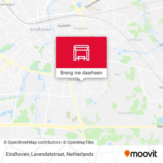 Eindhoven, Lavendelstraat kaart