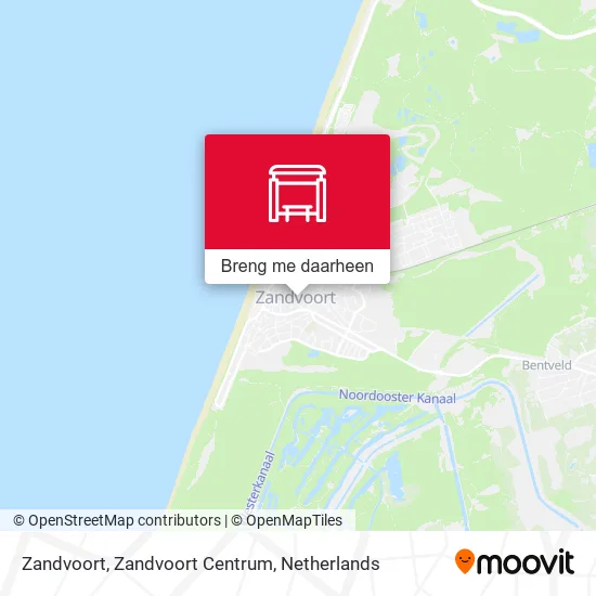 Zandvoort, Zandvoort Centrum kaart
