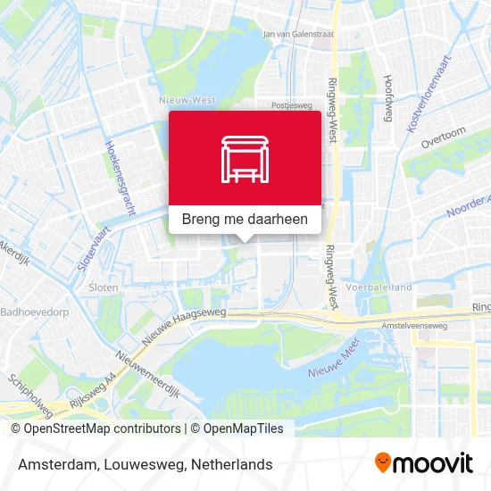 Amsterdam, Louwesweg kaart