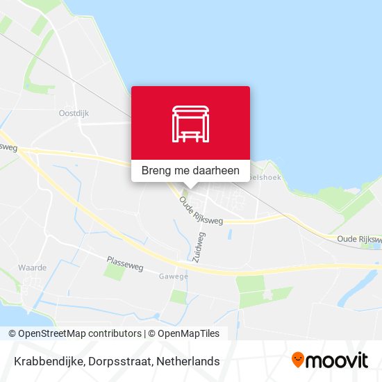 Krabbendijke, Dorpsstraat kaart