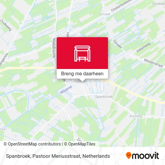 Spanbroek, Pastoor Meriusstraat kaart