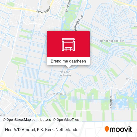 Nes A/D Amstel, R.K. Kerk kaart