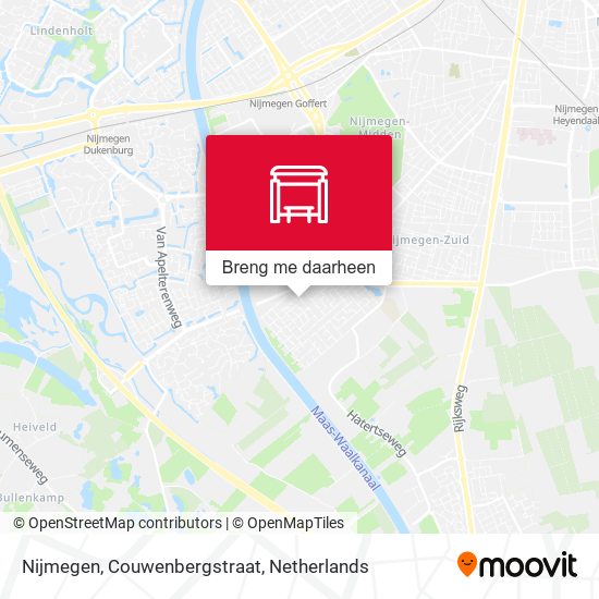 Nijmegen, Couwenbergstraat kaart
