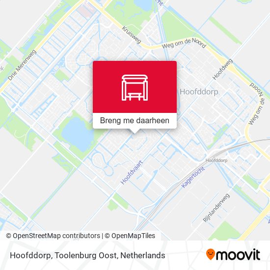 Hoofddorp, Toolenburg Oost kaart