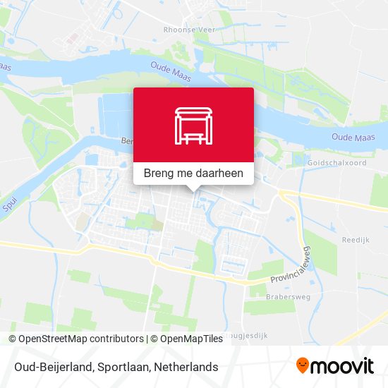 Oud-Beijerland, Sportlaan kaart