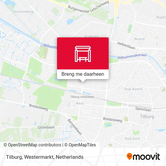 Tilburg, Westermarkt kaart