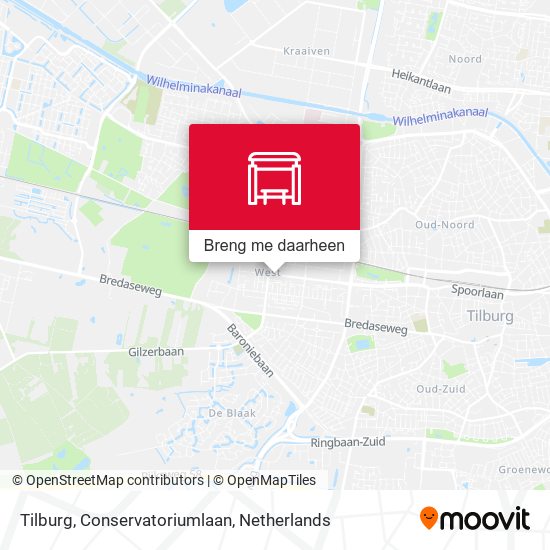 Tilburg, Conservatoriumlaan kaart