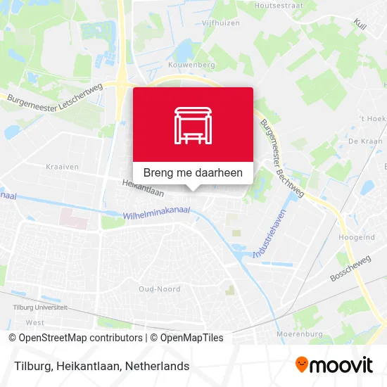 Tilburg, Heikantlaan kaart